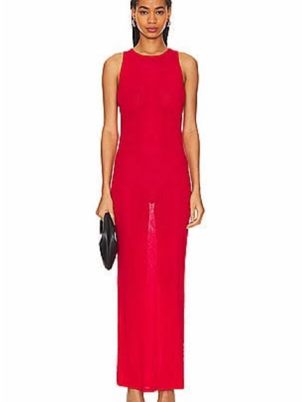 Cotton Citizen Red Sleeveless Maxi Dress